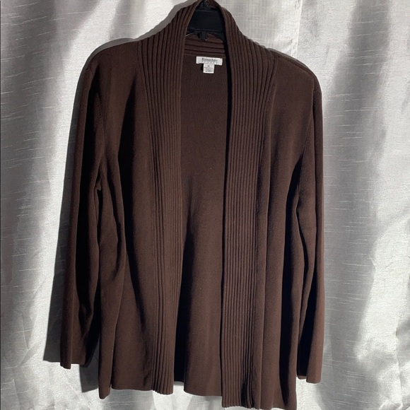 Women's Brown Cardigan Sweater - Picture 1 of 4